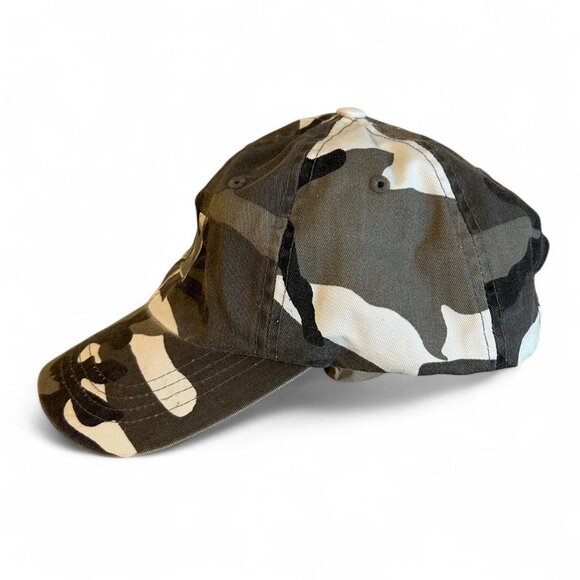 CAT Camo Black White Cotton Baseball hat Cap Alternative Apparel One Size Unisex - Picture 3 of 8